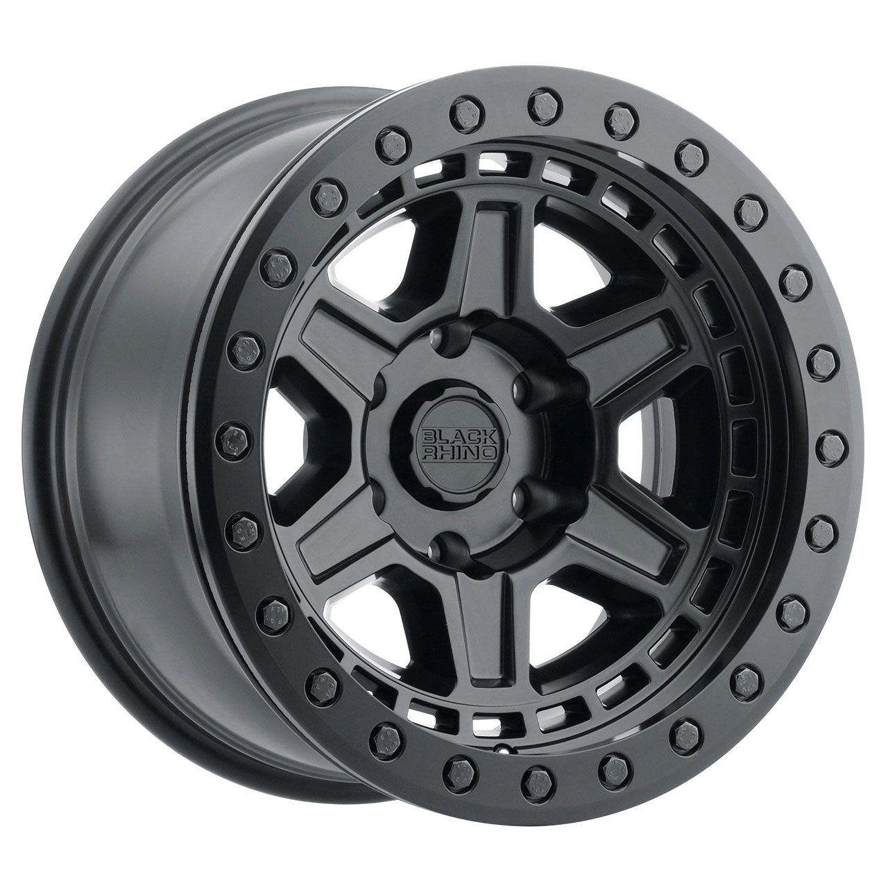 Black Rhino Reno Wheel 17x9 5x5.0 Matte Black w/Brass Bolts