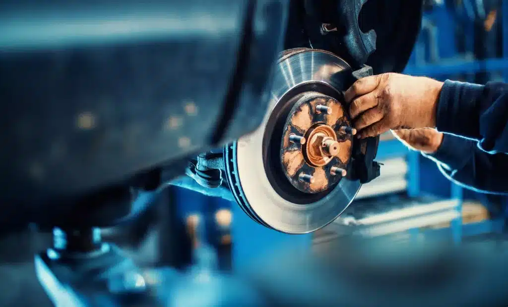 Expert technician at Limitless Tire performing precise brake repair service