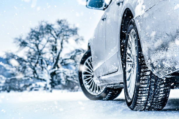 tire-in-winter-on-snow-road-winter-tires-with-car-detail